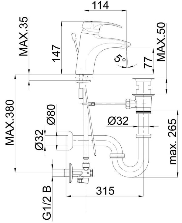 Harmony h10 Waschbeckenarmatur – Bild 2