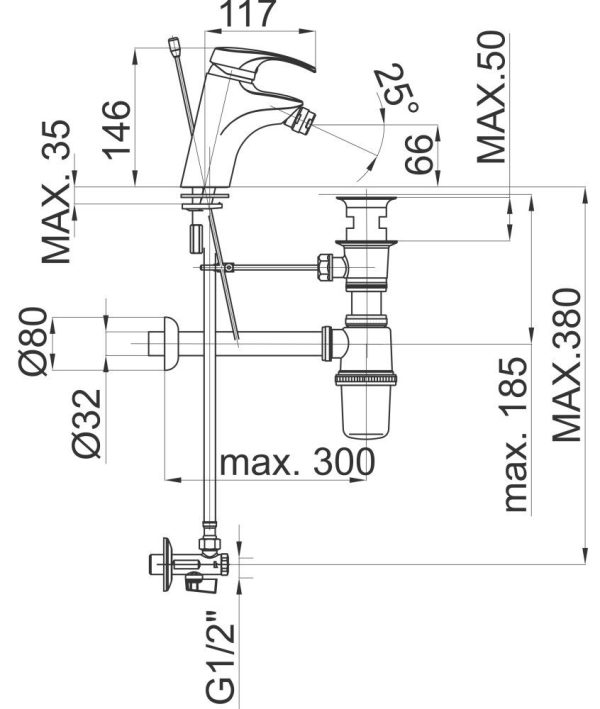 Harmony h50 Bidetarmatur – Bild 2